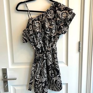 Yes it’s maternity. ☺️ Motherhood XS satin one shoulder dress.m with ruffle.